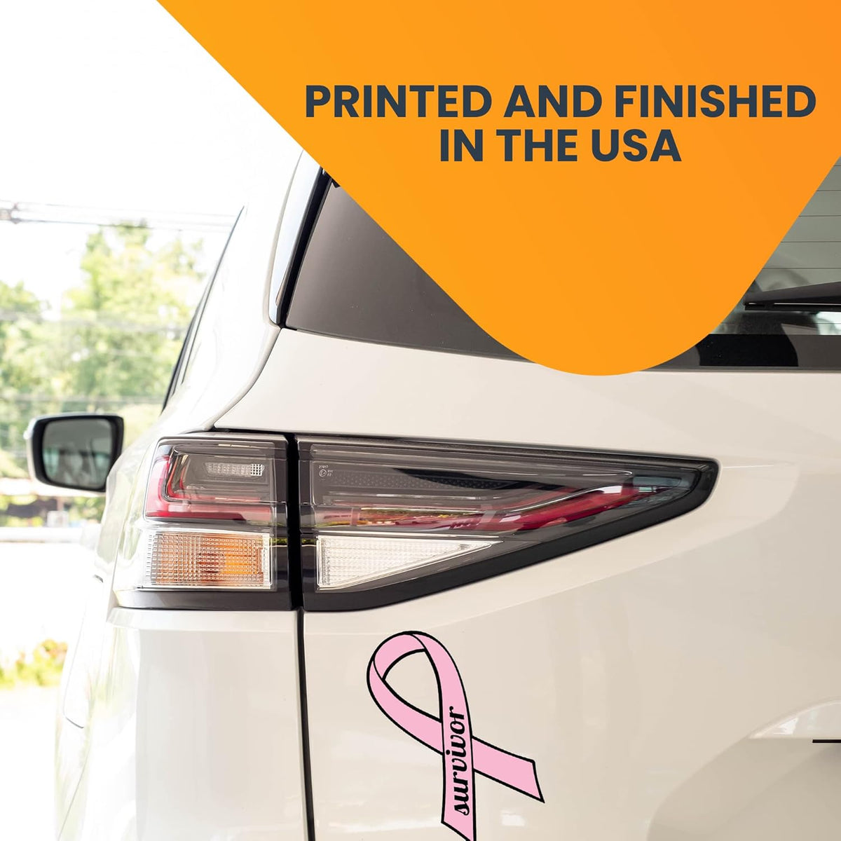 Magnet Me Up: Breast Cancer Survivor Pink Ribbon Magnet Decal - 3.5x7 Inches, Heavy-Duty Automotive