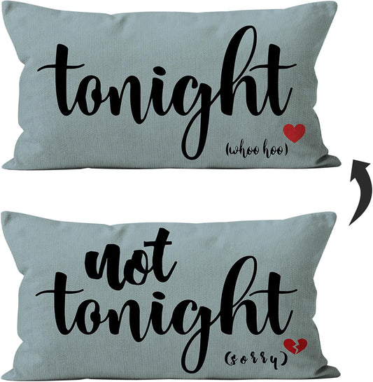 Mancheng-zi Bridal Gift,12x20 Pillow Cover,Bridal Shower Gifts,Funny Couples Reversible Linen