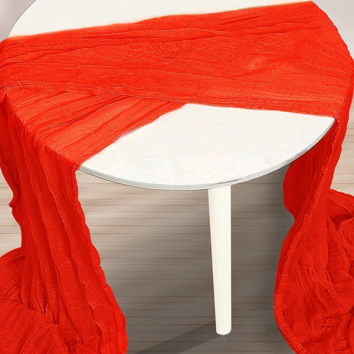 6 Pack Red Cheesecloth Table Runner 35x120 Inch 10Ft Rustic Gauze Cheese Cloth Table Runner Sheer