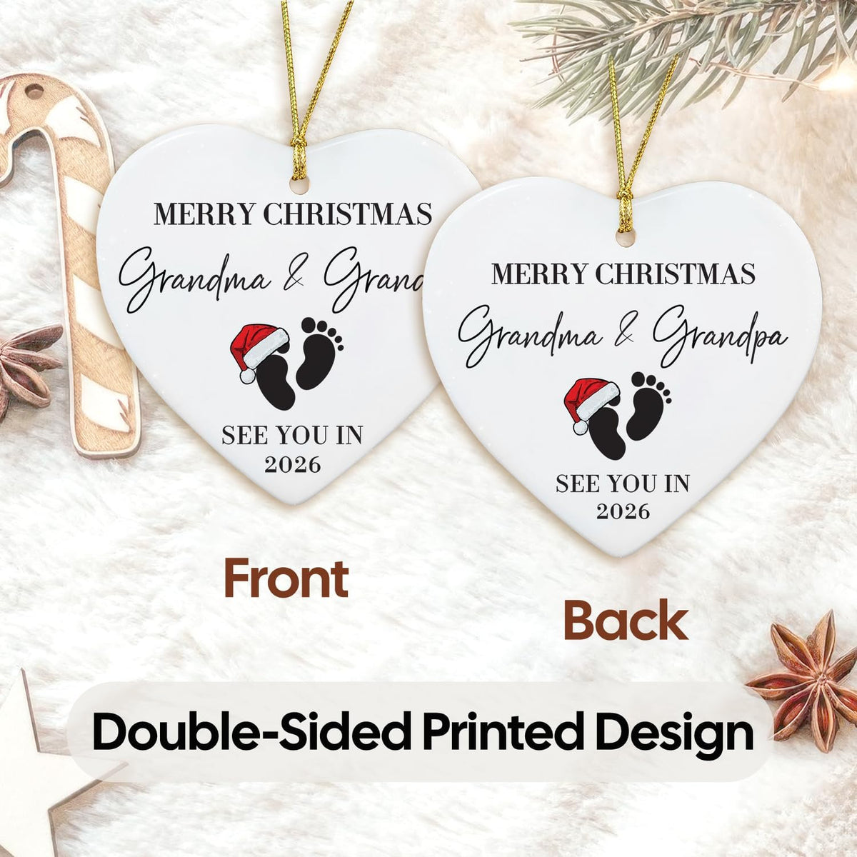 NewEleven First Time Grandparents Gifts - Baby Announcement, Pregnancy Announcement for
