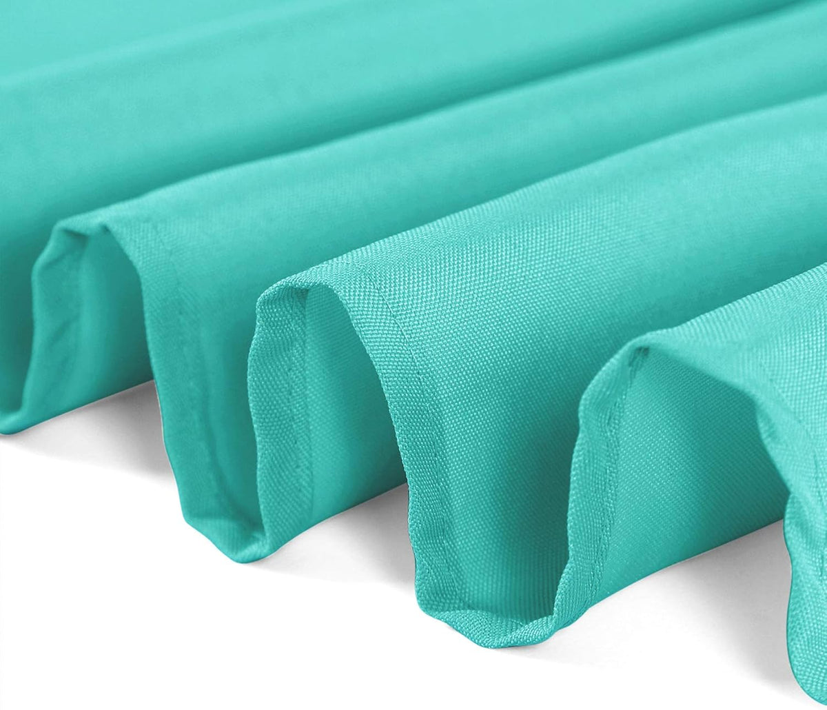 Cupuamon 132 inch Round Tablecloth Washable Polyester Table Cloth Decorative Table Cover for