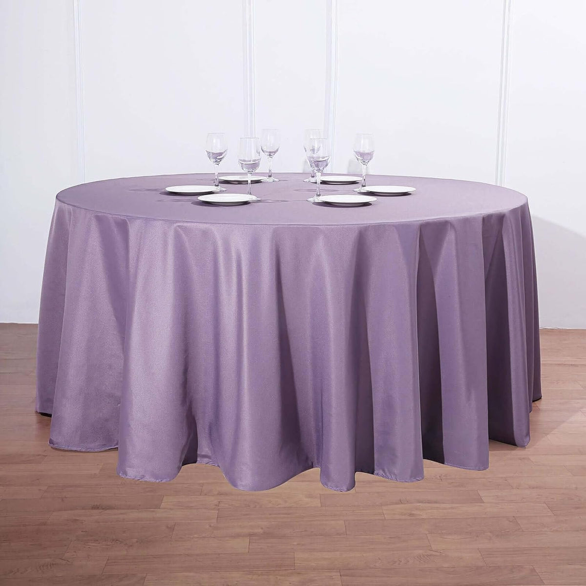 Efavormart Round Tablecloth, 132 Inch Stain & Wrinkle Resistant Washable Table Cloth, Decorative