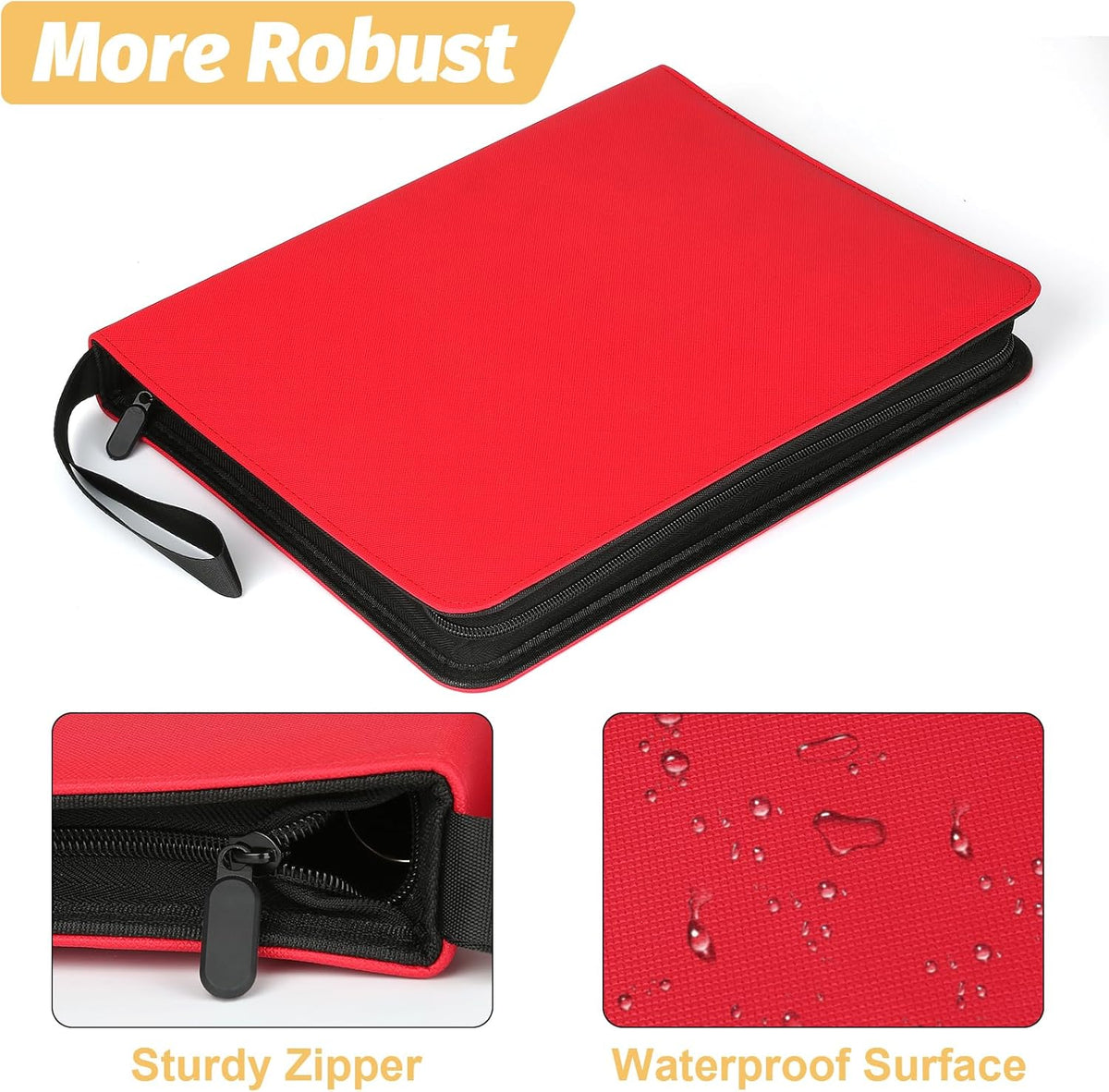 Trading Card Binder, Card Collection Binder Album Folder with 720 Side Loading Pockets, 9 Pocket