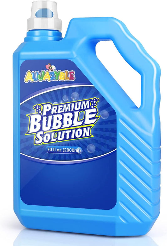 Bubble Solution Refill 70 OZ | Pre-Mix Premium Bubble Refill Solution No Measuring Required |