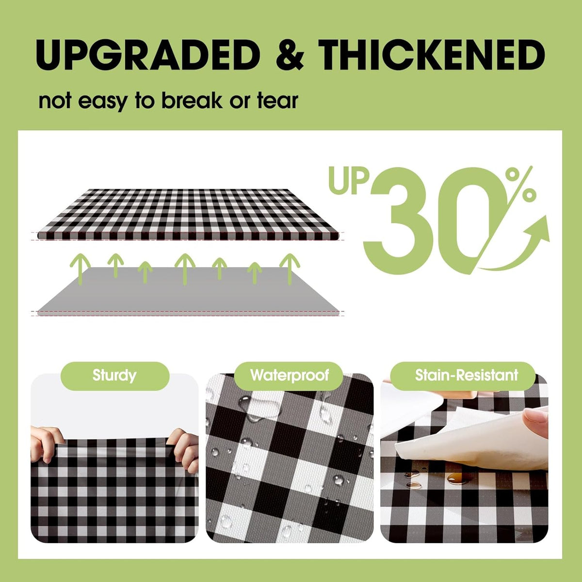 Pureegg Plastic Table Cloth Disposable 10 Pack, 84'' Round Table Cloths, Party, Picnic, Decorative