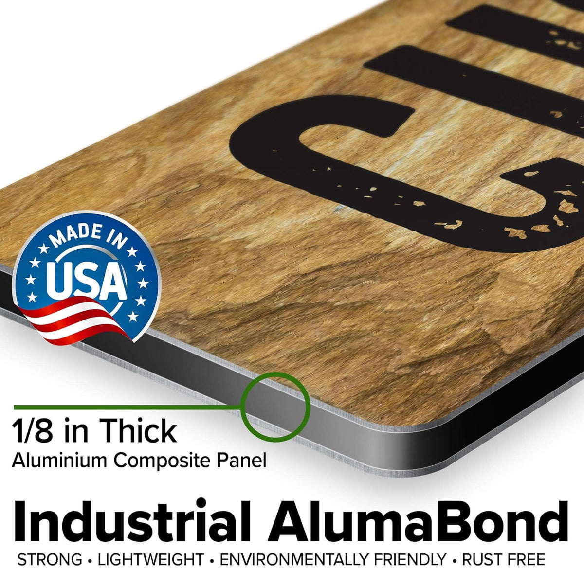 Custom Sign, Custom Street Sign, 11 Font Colors, 13 Font Styles, 4 Hole Options, 22 Sizes, 6x30