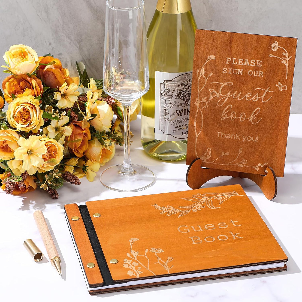 Wedding Guest Book Personalized Photo Guestbook to Sign at Reception Wedding Guest Sign in Book