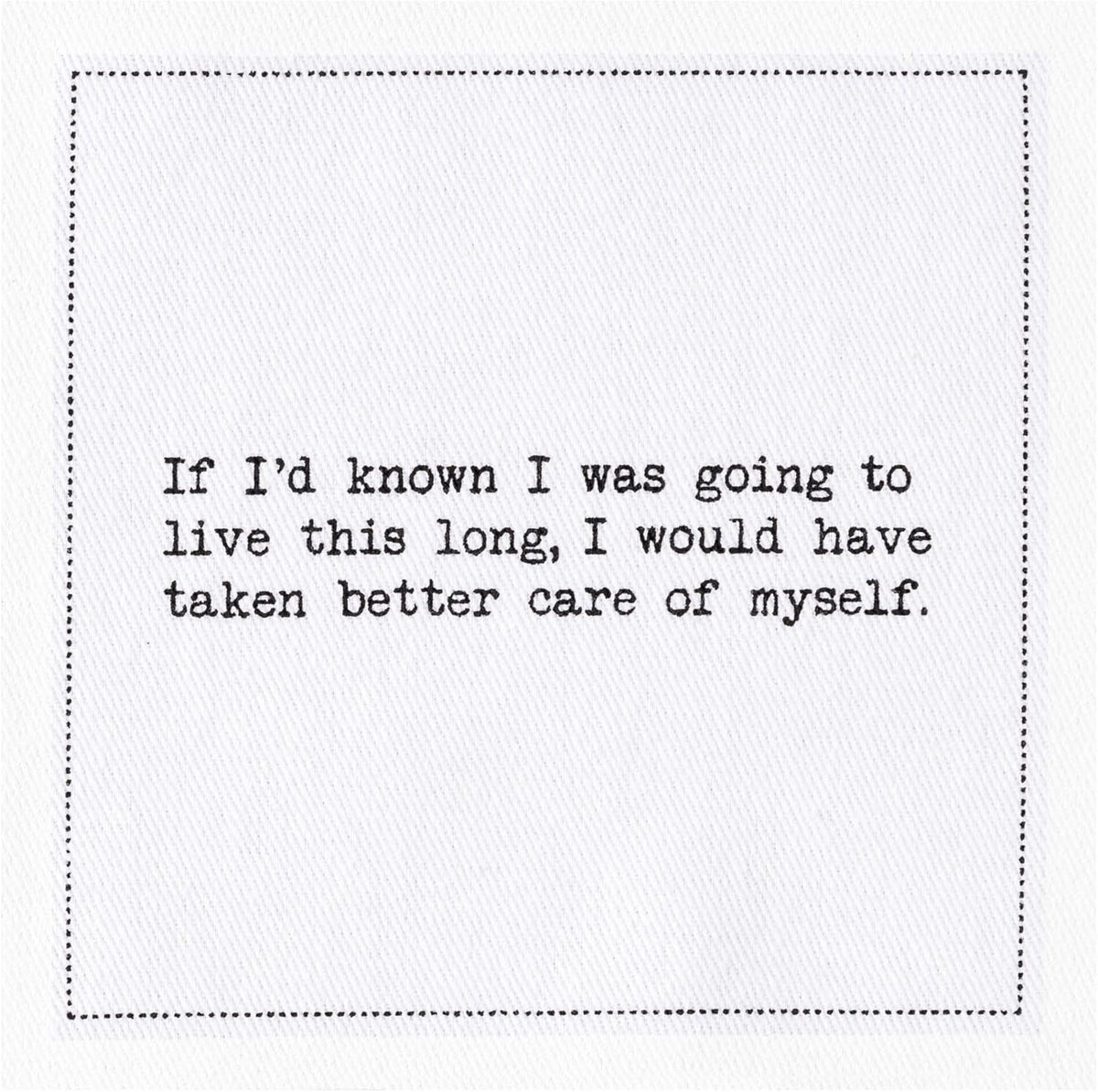 Five Star Napkins 70th Birthday Quotes White Cotton Cocktail Napkins, Beverage Napkins, Bar