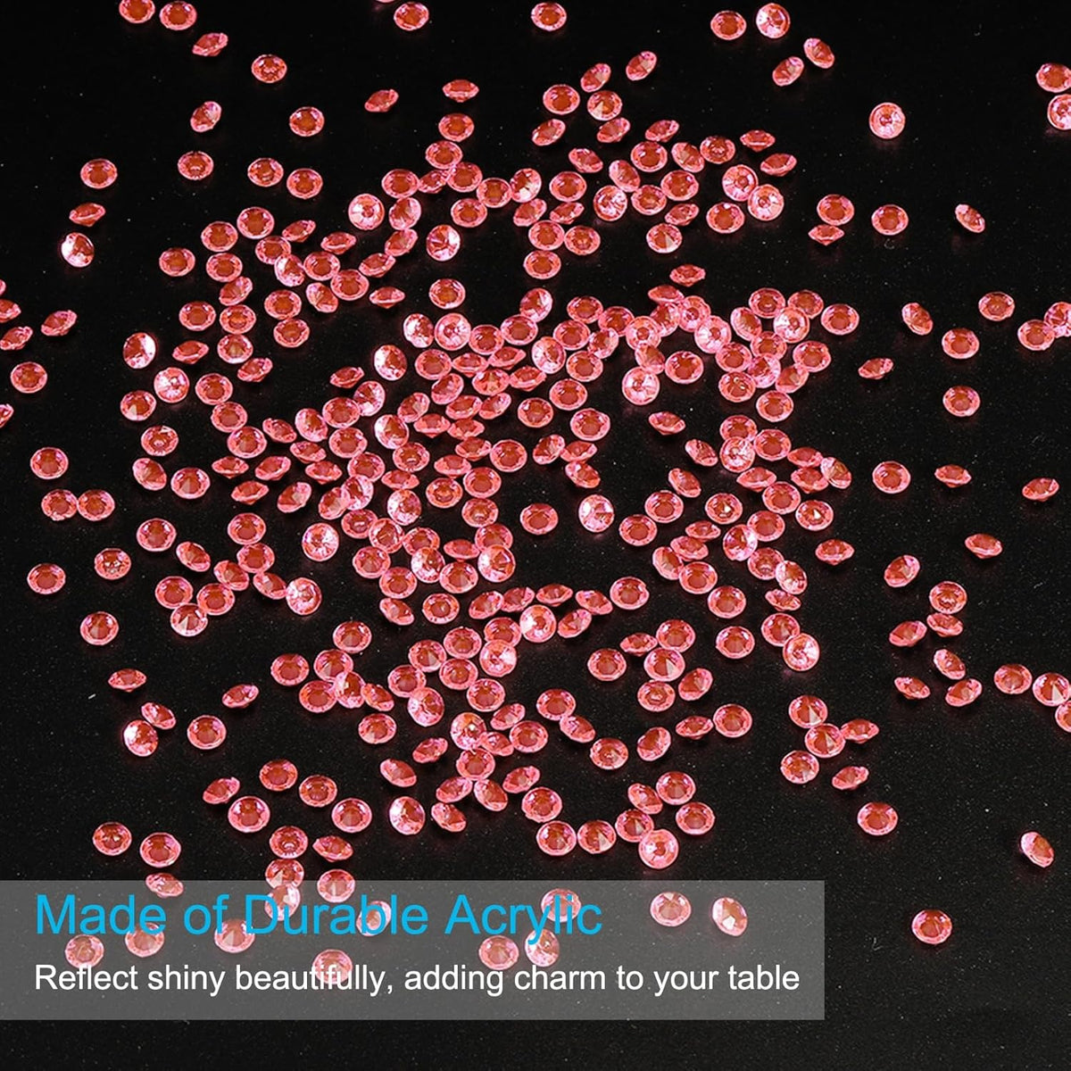PATIKIL 10000 Pcs Wedding Table Scatter Confetti Crystals 4.5mm Acrylic Diamonds Vase Fillers Gems
