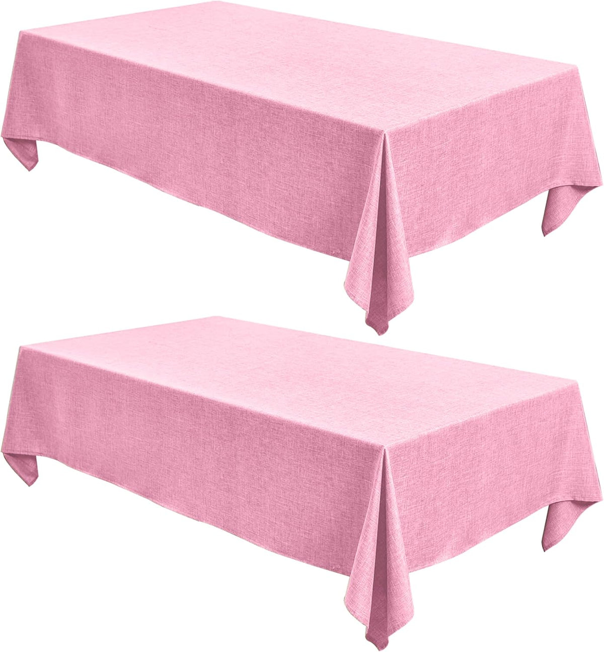 Fitable Faux Linen Tablecloths for Rectangle Tables: Water & Stain Resistant Farmhouse Table Cloth