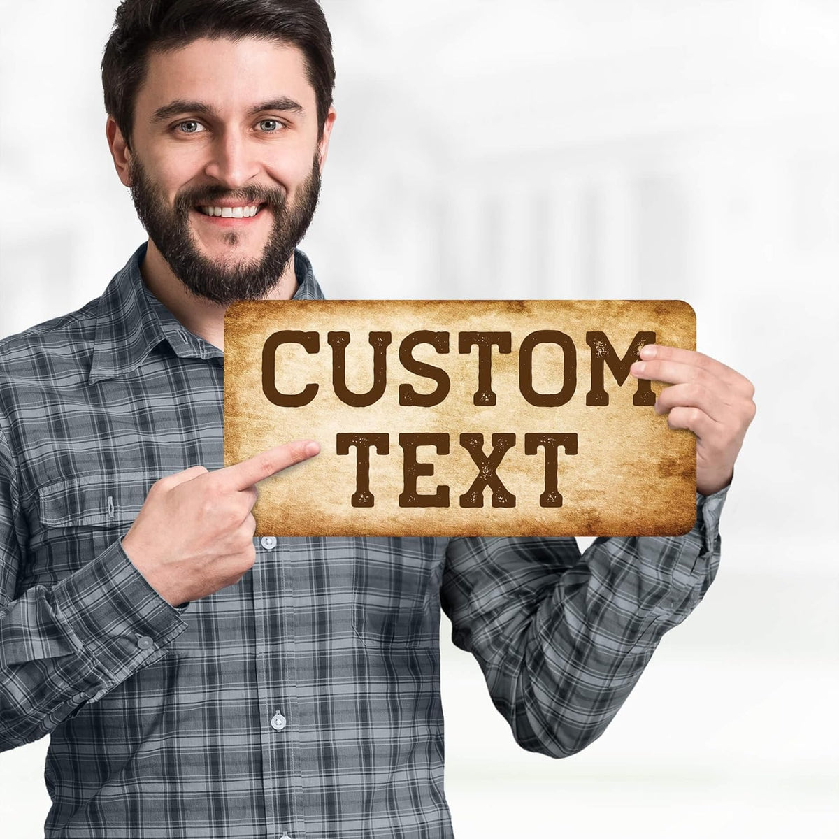 Custom Sign, Custom Street Sign, 11 Font Colors, 13 Font Styles, 4 Hole Options, 22 Sizes, 6x12