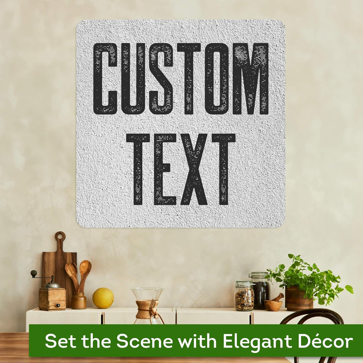 Custom Sign, Custom Street Sign, 11 Font Colors, 13 Font Styles, 4 Hole Options, 22 Sizes, 30x30
