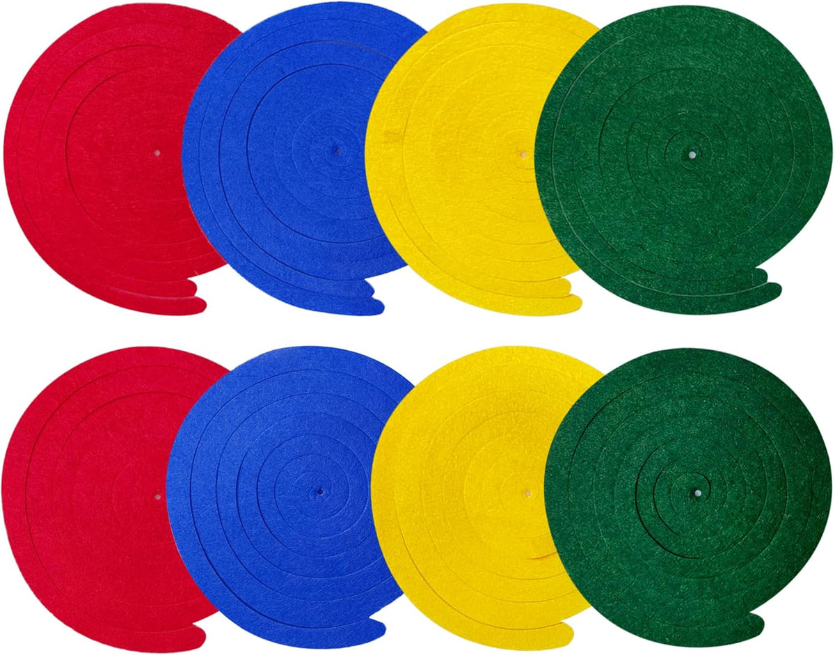 36 Pcs Super Mario Hanging Swirl Decorations Colorful Felt Swirl Streamer Spiral Ceiling