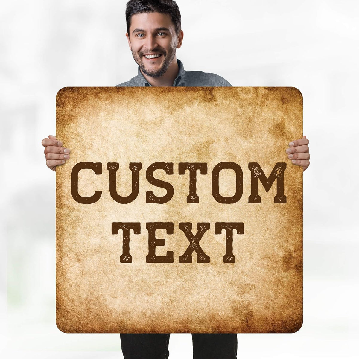 Custom Sign, Custom Street Sign, 11 Font Colors, 13 Font Styles, 4 Hole Options, 22 Sizes, 30x30