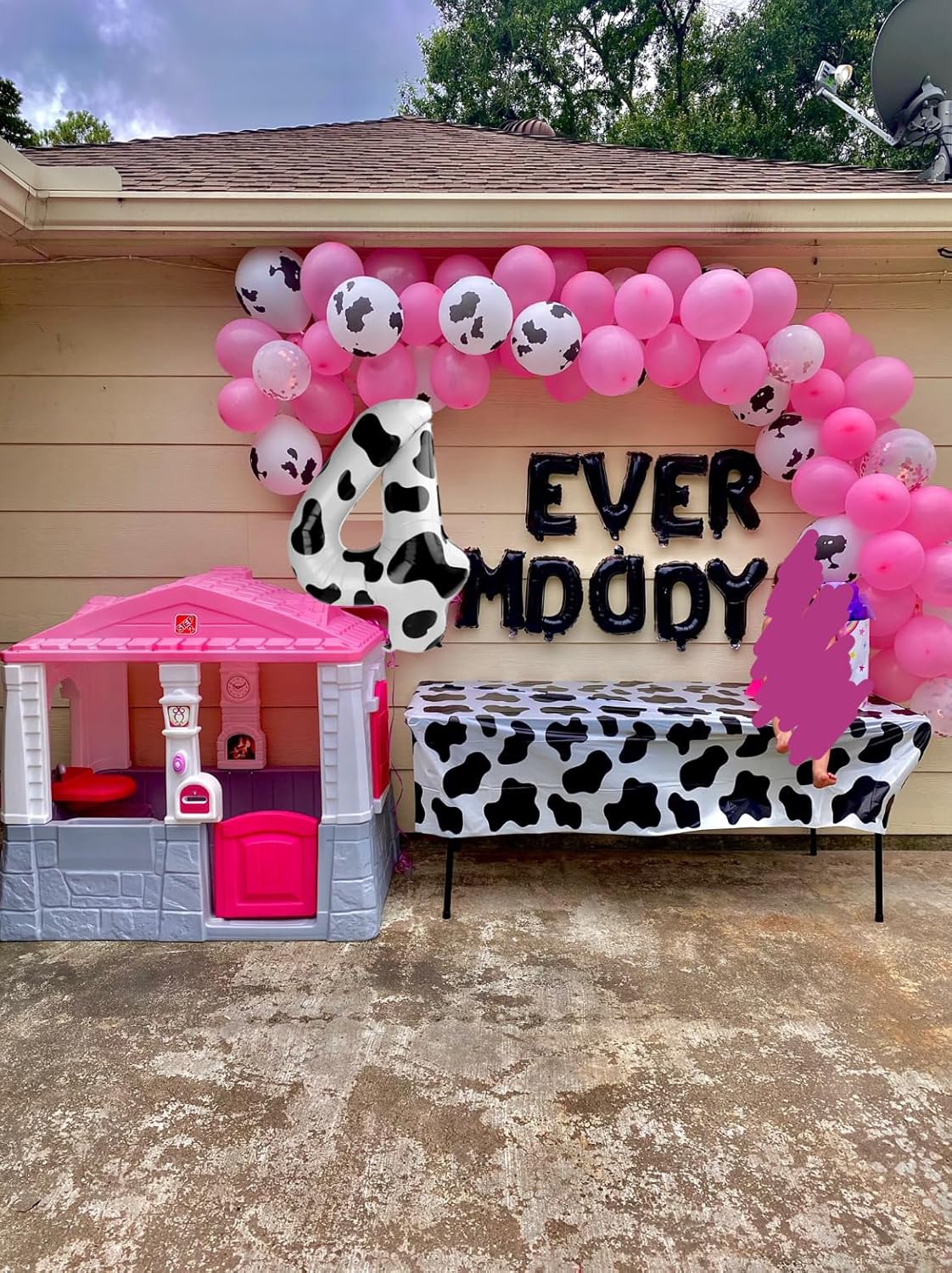 Cow Print Number Balloon Birthday Decorations, 40 inch Number balloon 0-9(Zero-Nine), Cow Balloon