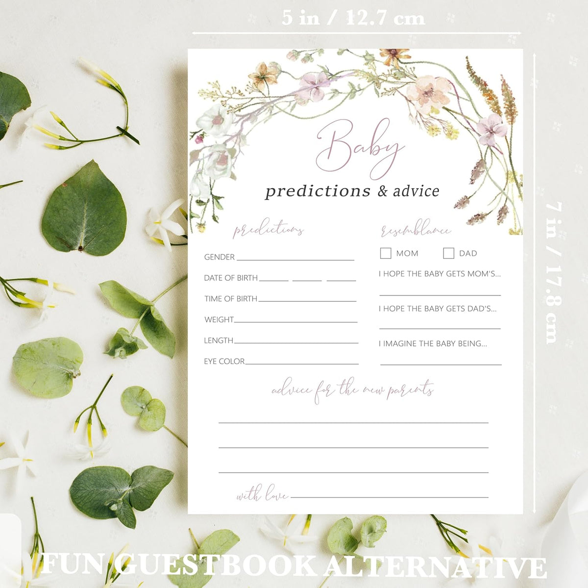 Advice For New Parents Baby Shower, Baby Predictions & Advice Cards For Baby Shower Games