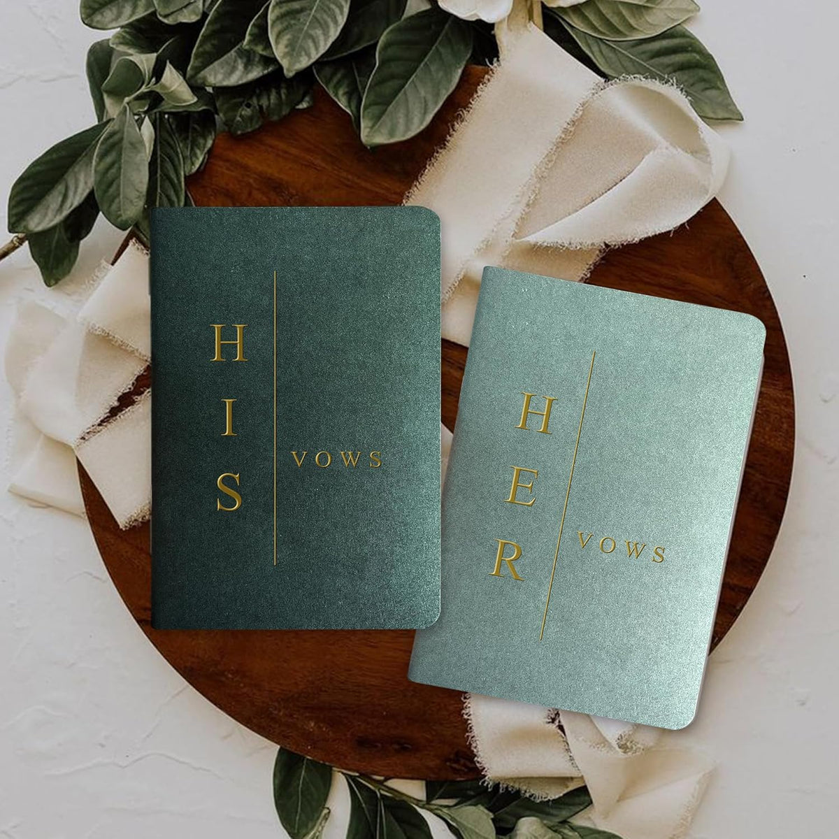 Vow Books His and Hers Wedding Vow Books Bride and Groom Vow Books Wedding Essentials Wedding