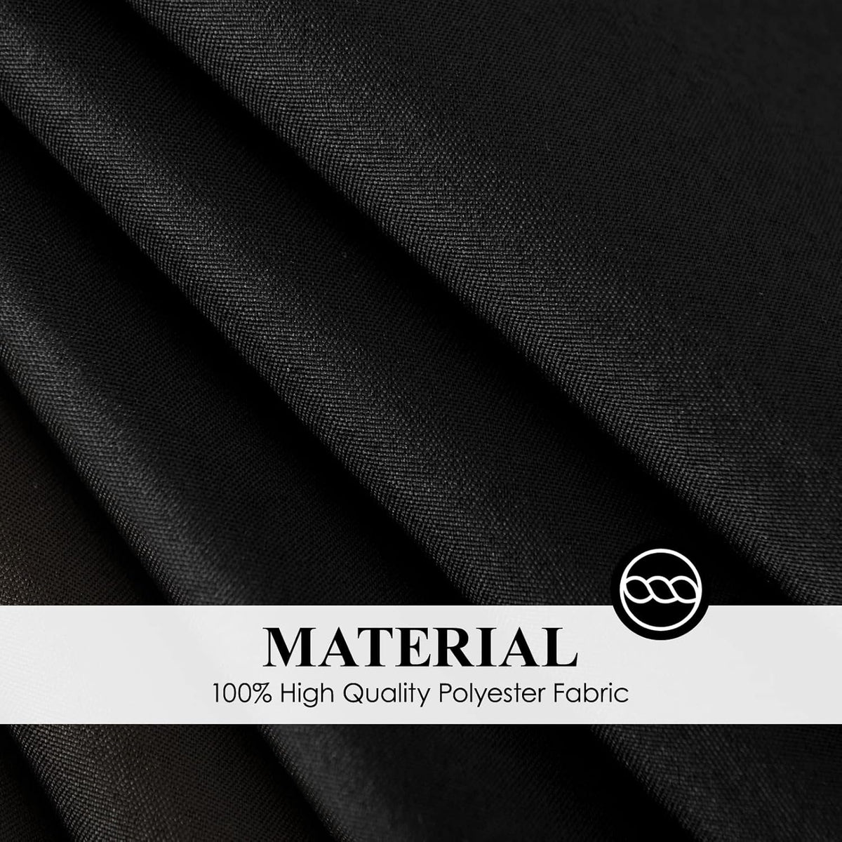 Round Tablecloth 120 Inch 10 Pack Black Tablecloths Washable Decorative Linen Polyester Table