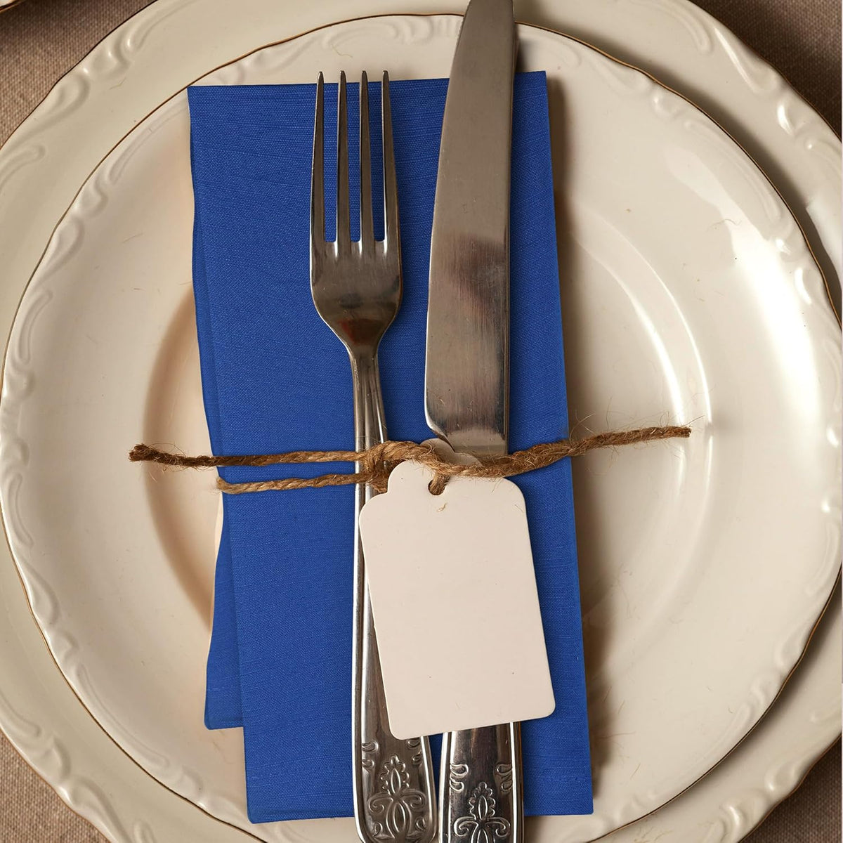 Urban Villa Cloth Napkins 100% Cotton Slub Absorbent Dinner Napkins (Set of 12) Oversized 20x20