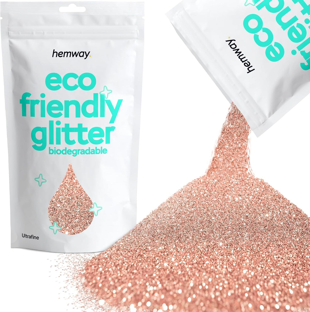 Hemway Eco Friendly Biodegradable Glitter 100g / 3.5oz Bio Cosmetic Safe Sparkle Vegan for Face