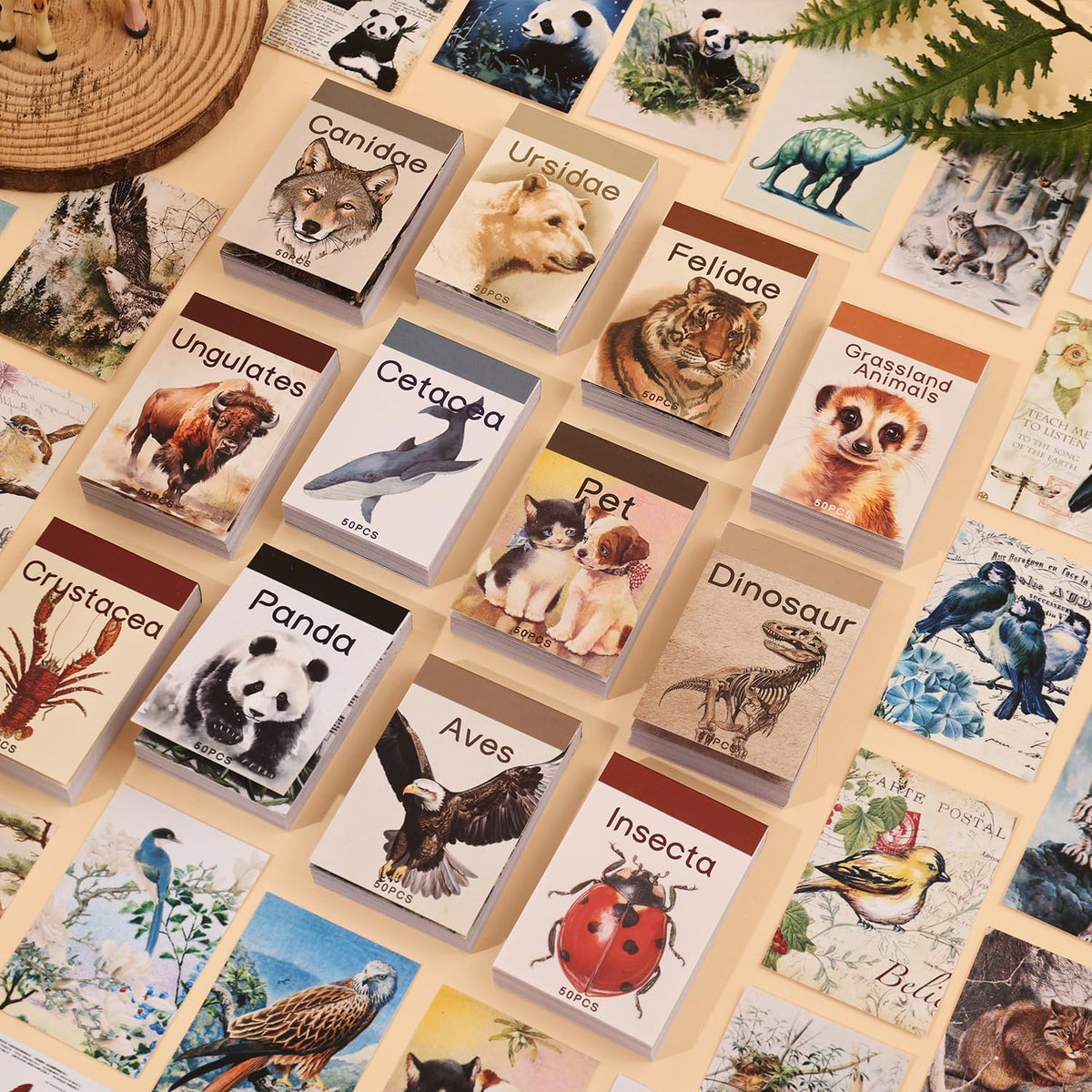 12 Sets 600 Sheets Washi Stickers Book for Journaling, Jungle Animal Sticker, Wild Zoo Sea Animal