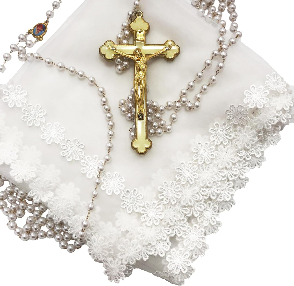 Fight Club Wedding Unity Veil with Pearl Rosary Wedding Unity Cord Lasso Yugal for Filipino Wedding