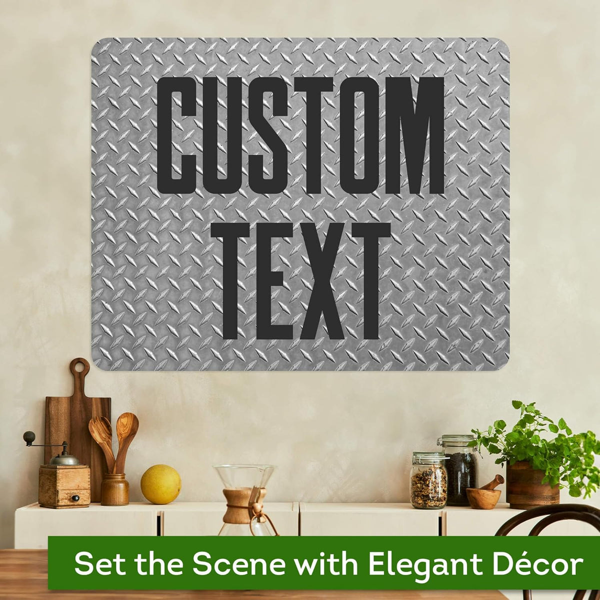 Custom Sign, Custom Street Sign, 11 Font Colors, 13 Font Styles, 4 Hole Options, 22 Sizes, 24x30