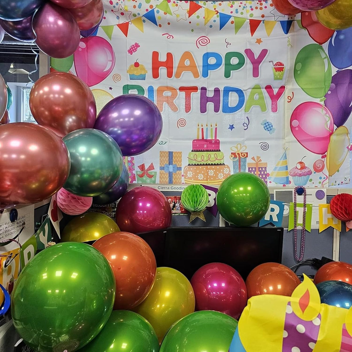 Double-stuffed Metallic Colorful Balloons, 30 Pcs 12 Inch Multicolor Balloons with Double Layer