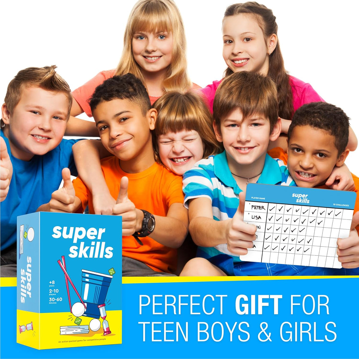 Super Skills - Action Game for Competitive People - Beat Your Friends at 120 Challenges - Fun Group