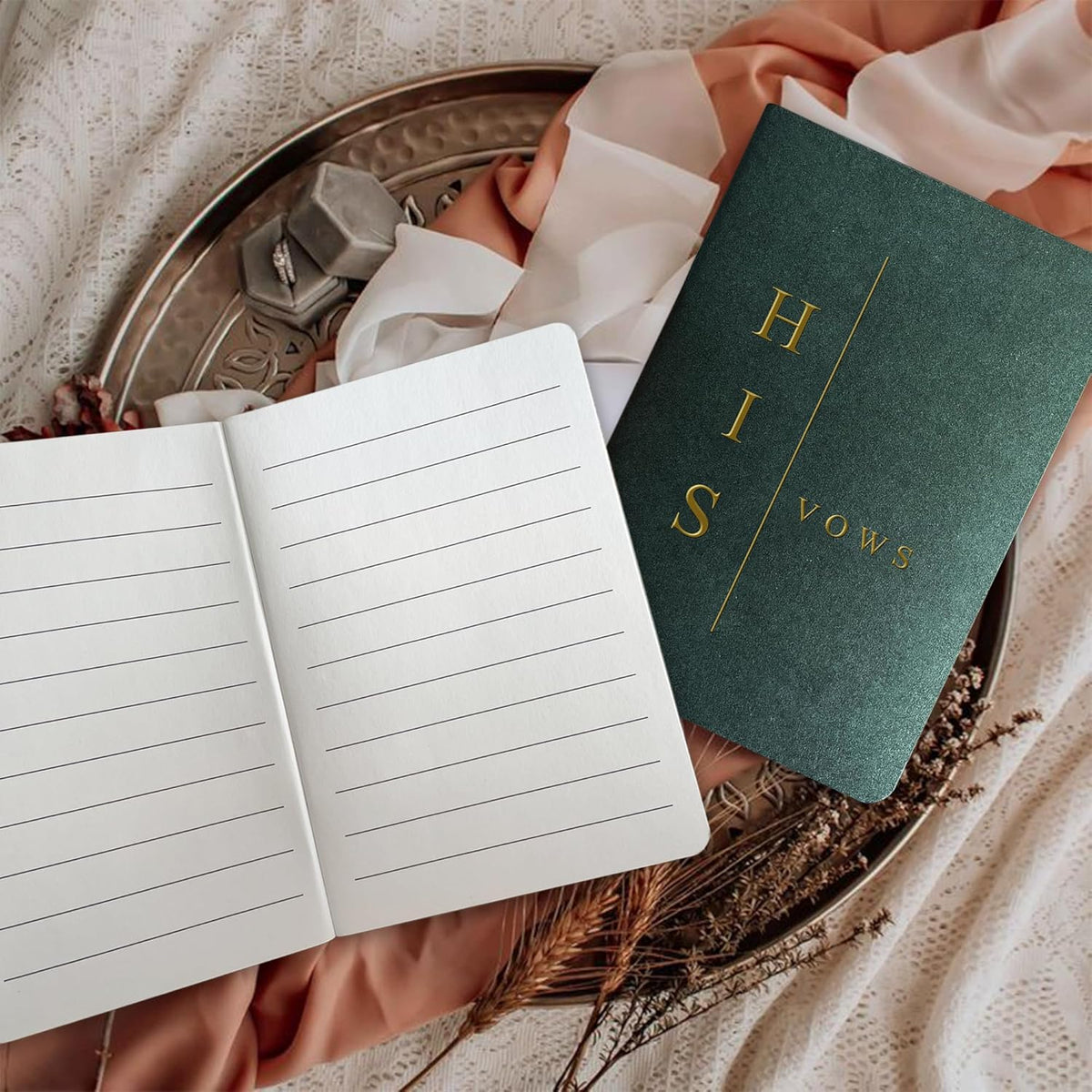 Vow Books His and Hers Wedding Vow Books Bride and Groom Vow Books Wedding Essentials Wedding