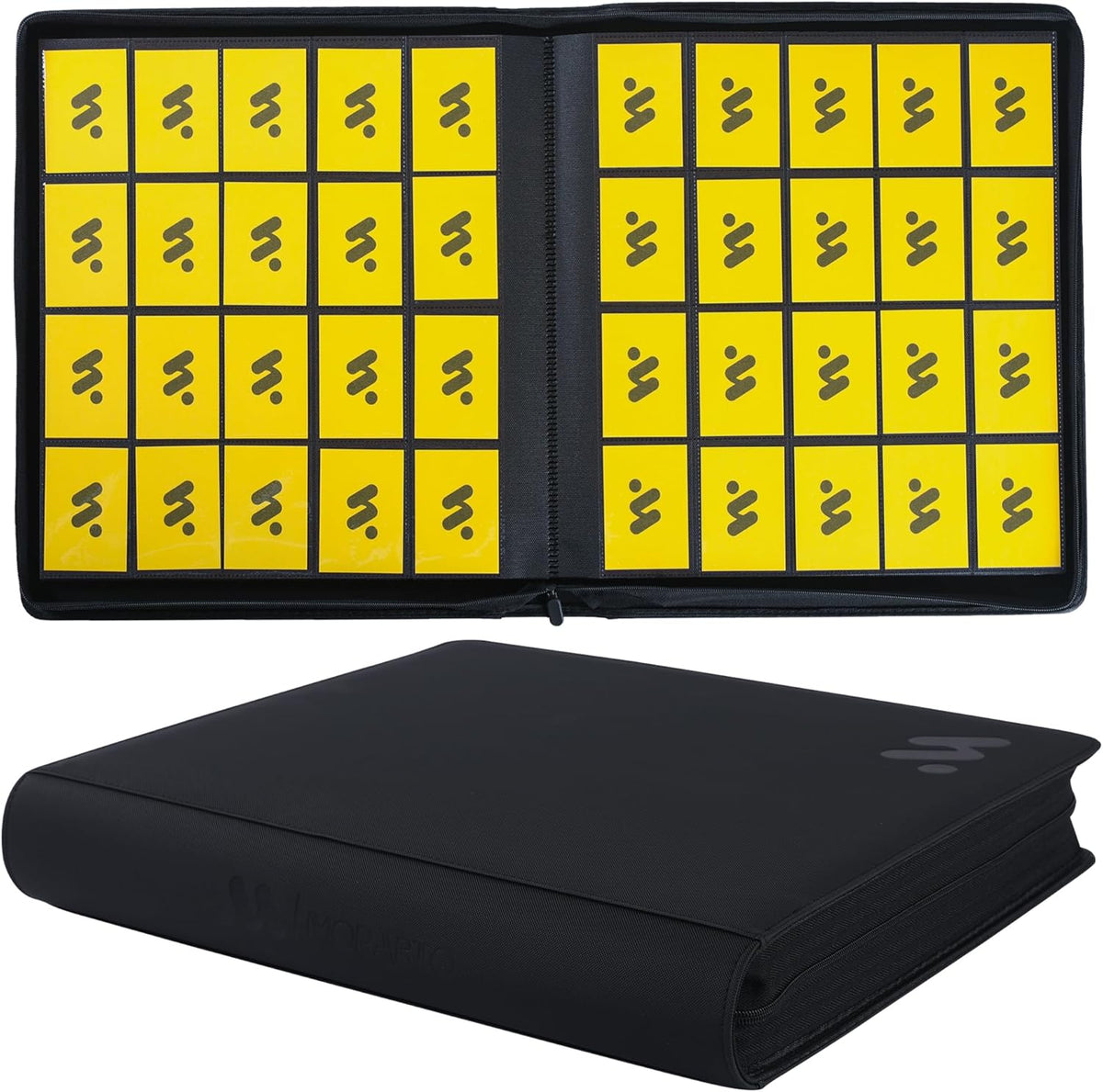 Card Binder 20 Pocket,Trading Card Binder Holds up to 2000 Cards with 50 Sleeves,Zipper Card Holder