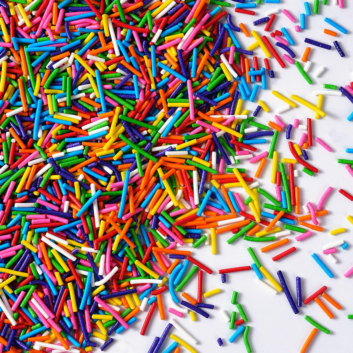 Edible Rainbow Sprinkles for Cake Decorating, 4.23oz Jimmies Sprinkles, Jimmies for Cookies, Cake