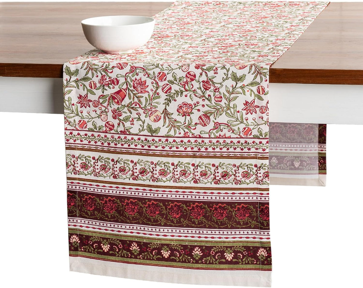 Maison d' Hermine Table Runner 100% Cotton Single Layer Table Runners 72 inches Long Decorative for