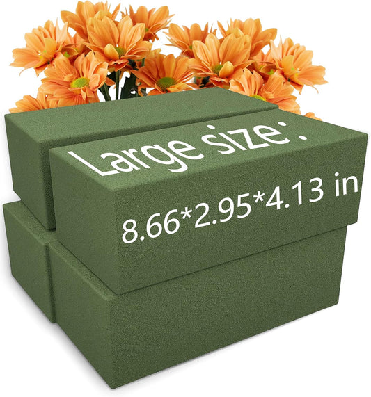 Max Shape Floral Foam Blocks Large 9 Inch,Wet Flower Foam Bricks,Floral Foam for Artificial Flowers