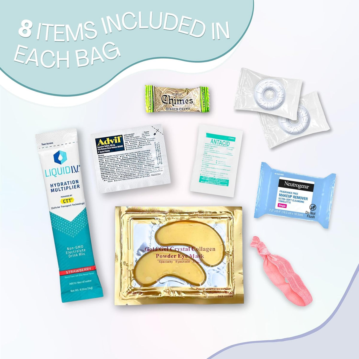 Hangover Kit (5 Pack) Pre Filled Party Favors, Goodie Bags, Gift for Bachelorette, Wedding, 21st