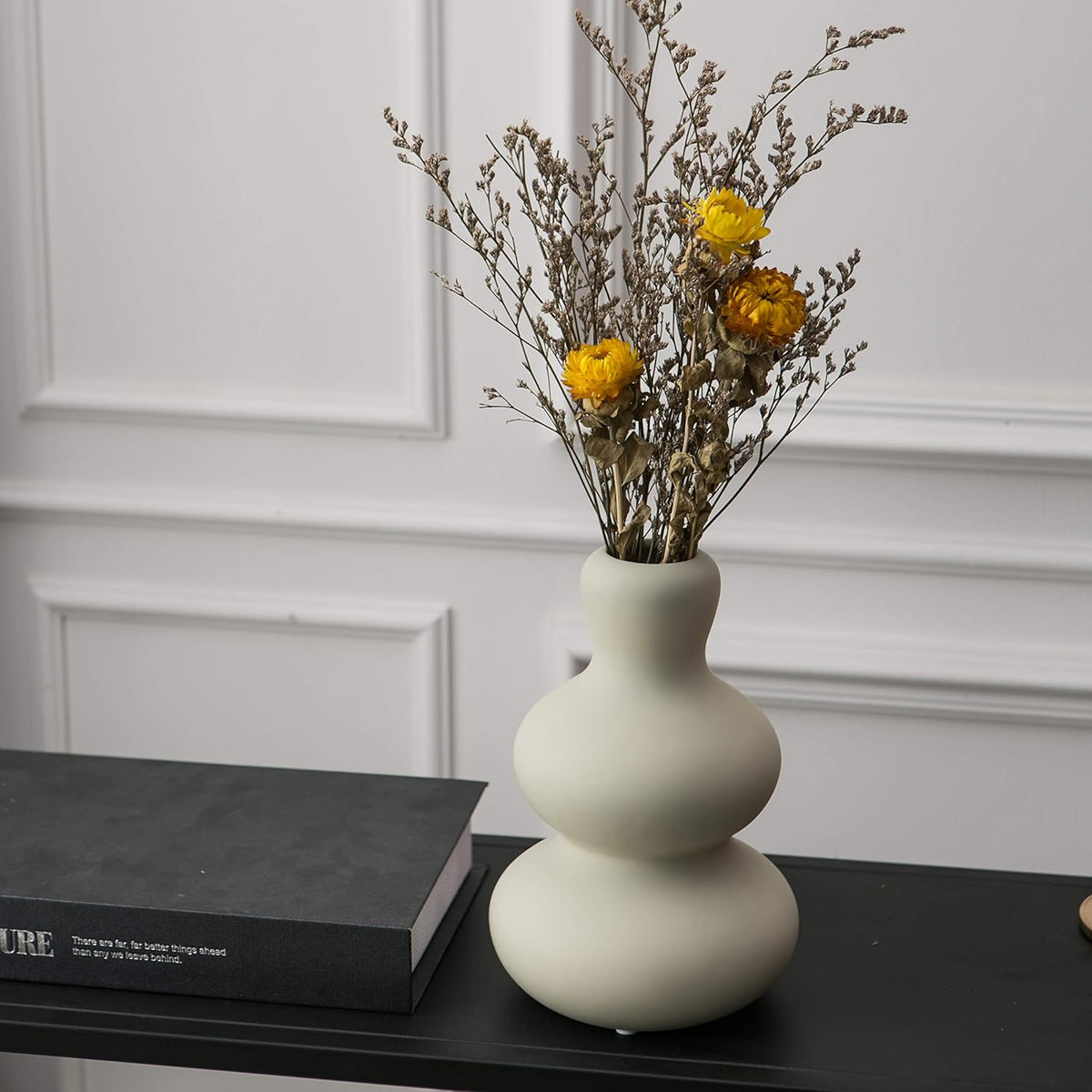 Ceramic Vase for Decor, Modern Vases for Home Decor Living Room, Home, Office, Centerpiece,Table