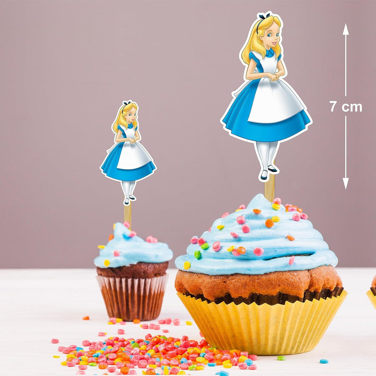 "Alice in Wondrland Cupcake Topper – Whimsical Birthday Party Decorations for Adults – Tea Party