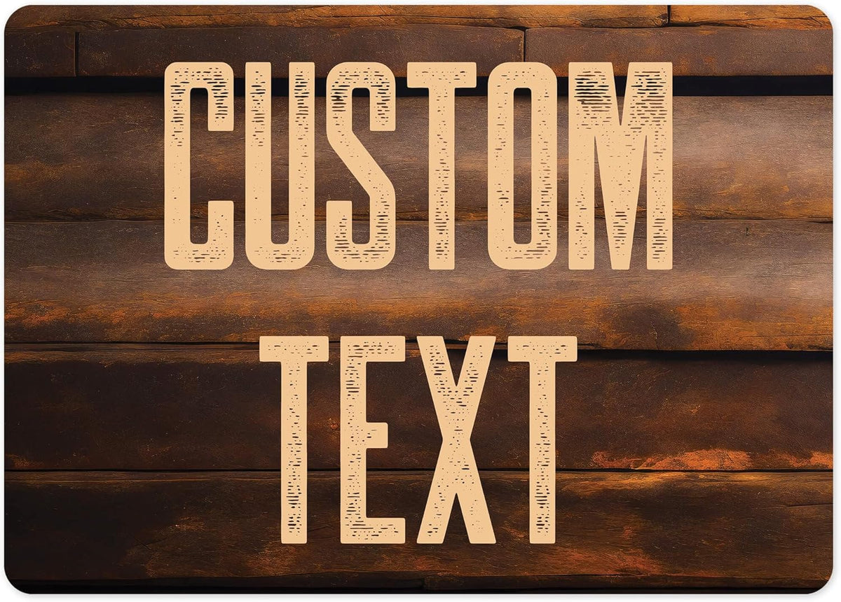 Custom Sign, Custom Street Sign, 11 Font Colors, 13 Font Styles, 4 Hole Options, 22 Sizes, 10x14