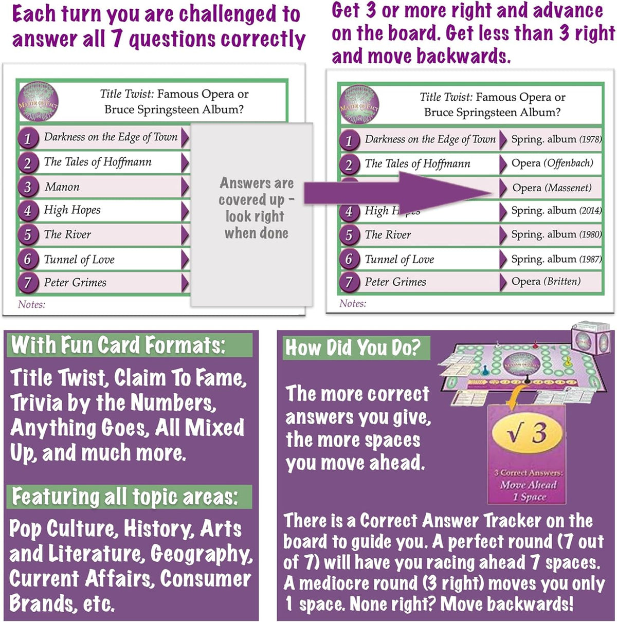 Matter of Fact — Fast-Paced, Rapid-Fire Trivia Challenge with Quirky Categories — Adult & Family