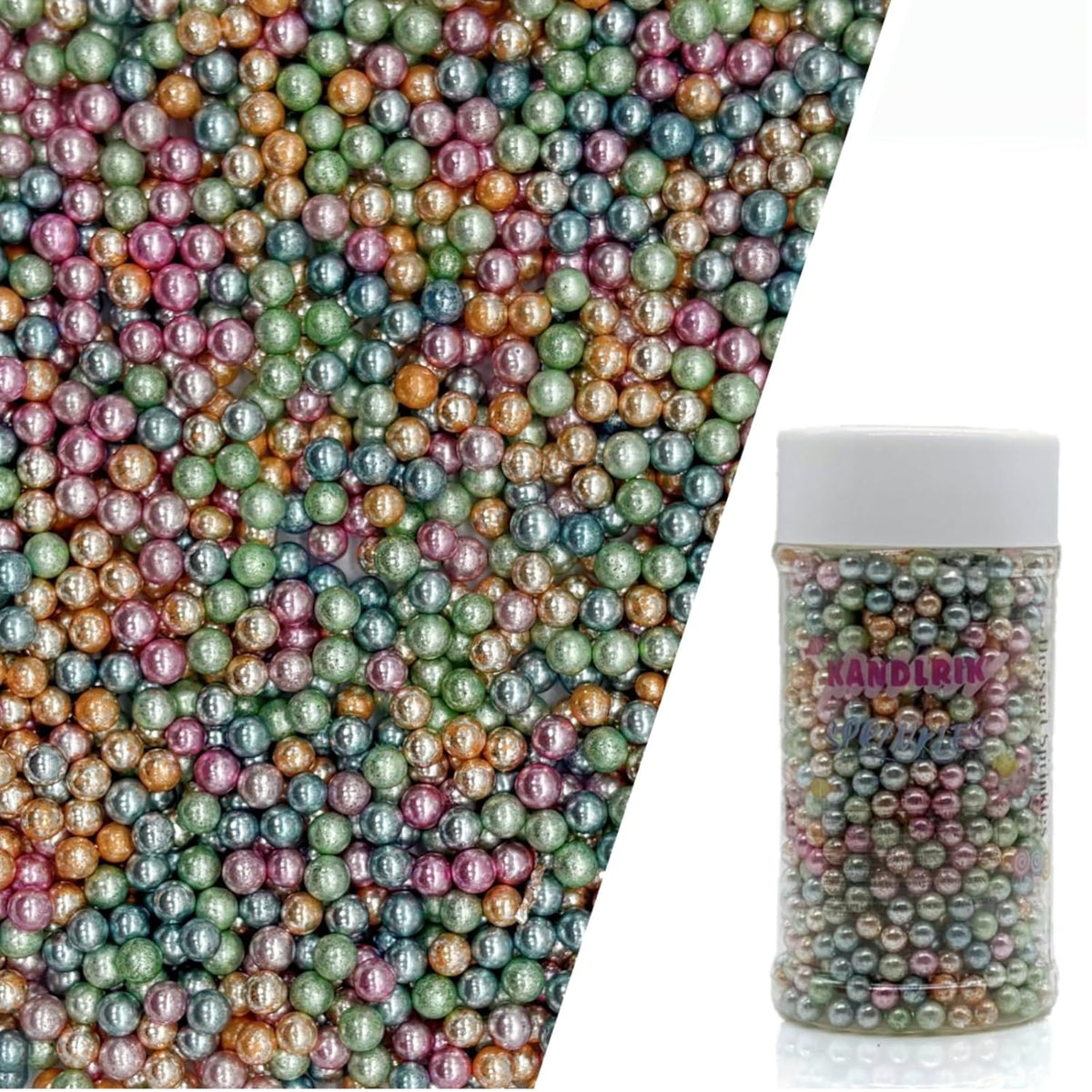 Edible Colourful Pearl Sugar Sprinkles Candy 4mm Mini Pearls Cake Decorations Cupcake Toppers