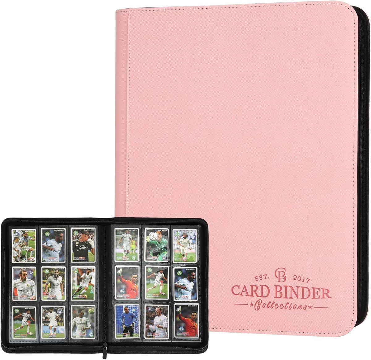 Trading Card Binder, Card Collection Binder Album Folder with 540 Side Loading Pockets, 9 Pocket
