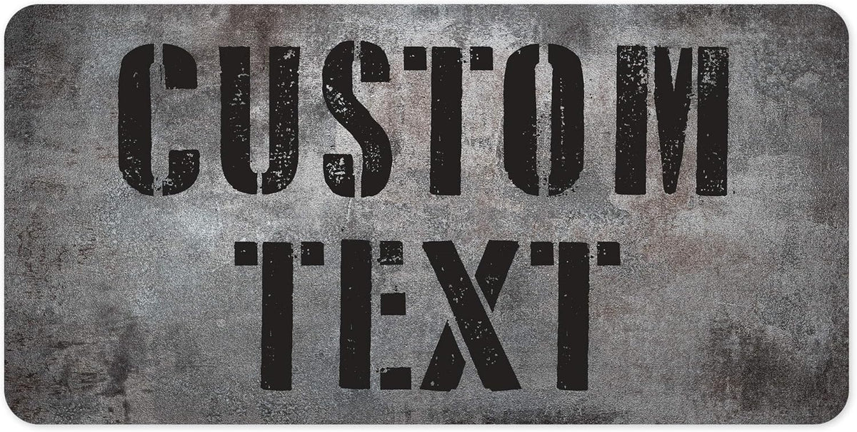 Custom Sign, Custom Street Sign, 11 Font Colors, 13 Font Styles, 4 Hole Options, 22 Sizes, 6x12