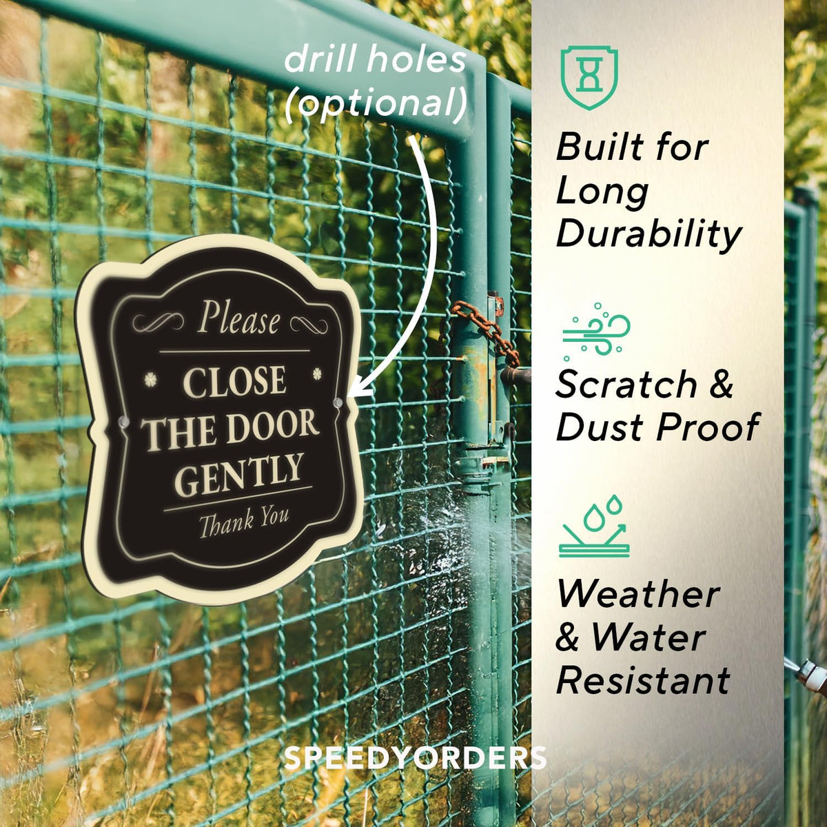 Custom Outdoor Decorative Metal Sign, Personalized Aluminum, Driveway Waterproof Sign, USA Made
