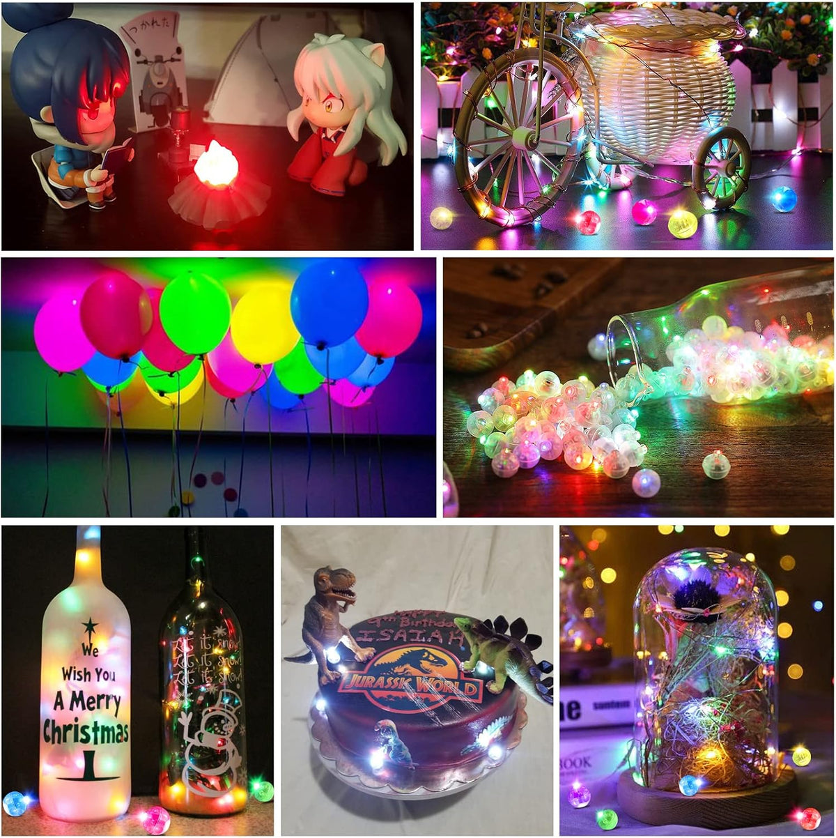 50PCs Mini Led Lights, Led Balloons Light for Party Decorations Neon Party Lights for Paper Lantern