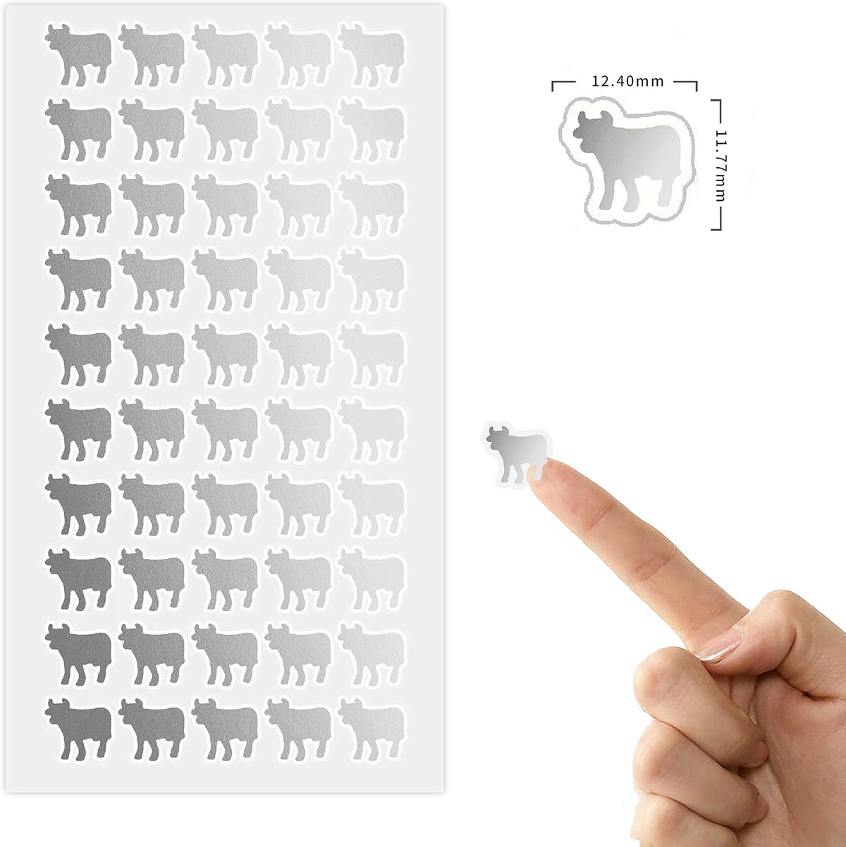 50 Wedding Meal Stickers - Food Identifier & Menu Choice Place Cards for Party Seating - Meal