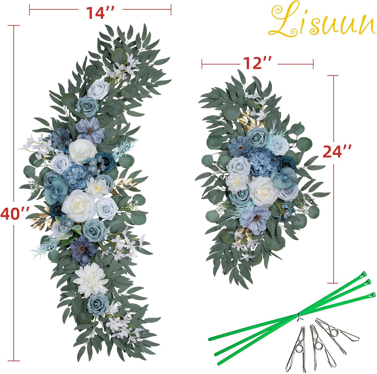 Wedding Arch Flowers, Artificial Flowers for Decoration, Large Flower Swag for Boho Styles Wedding