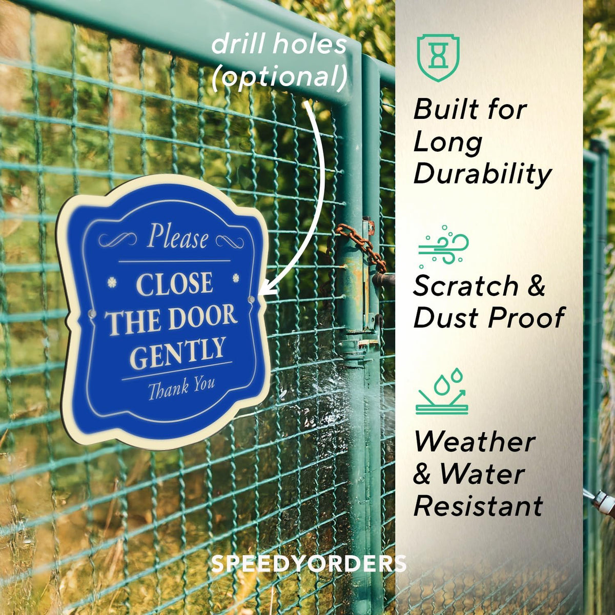 Custom Decorative Outdoor Metal Sign - Personalized Aluminum Driveway Sign, Waterproof, Made In USA