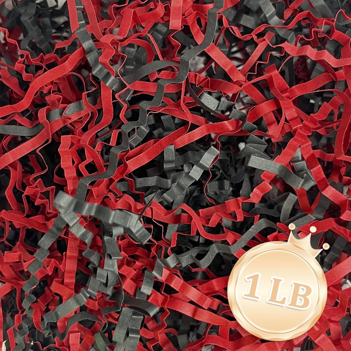 Zankubom 1 LB Crinkle Cut Paper Shred Filler Great for Gift Wrapping, Basket Fillers, Birthday