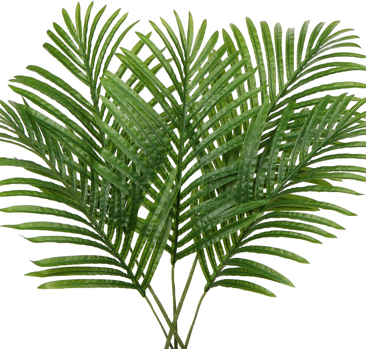 Large Artificial Palm Leaves Palm Fronds Tropical Leaves Areca Palm Branches Palm Leaves with Stem