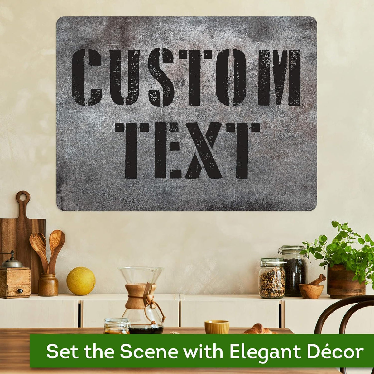 Custom Sign, Custom Street Sign, 11 Font Colors, 13 Font Styles, 4 Hole Options, 22 Sizes, 18x24